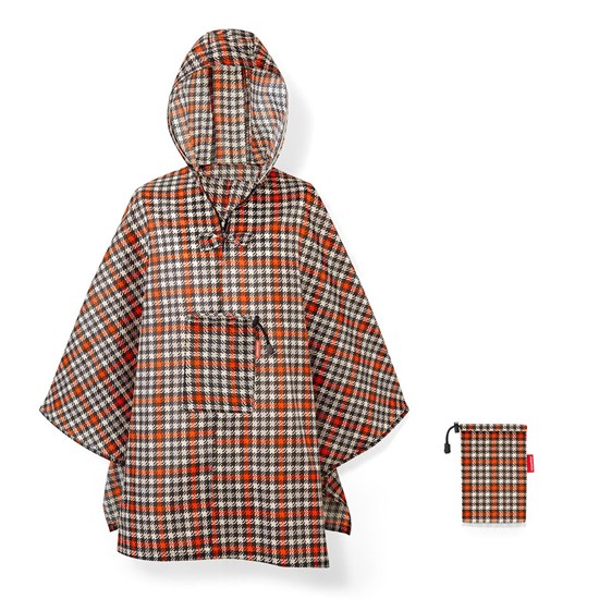 Skládací pláštěnka Mini Maxi Poncho glencheck red_4