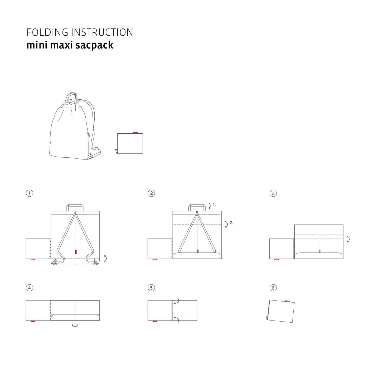 Vak na záda Mini Maxi Sacpack paisley ruby_1