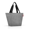 Taška přes rameno Shopper M twist silver_6