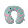 Cestovní krční polštář Tropical Summer Flamingo_0