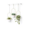 Květináče TRIFLORA SET/3ks bílá, mosazná_7