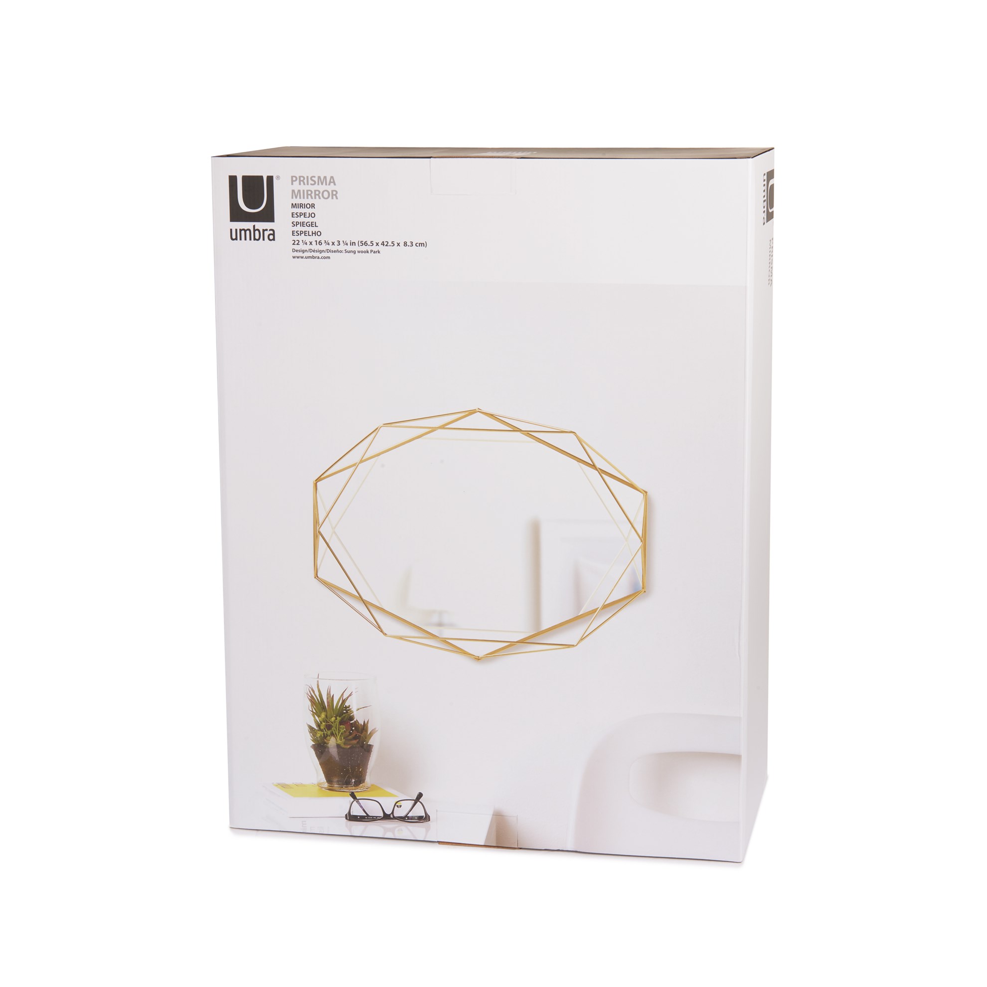 Zrcadlo PRISMA mosazné_11