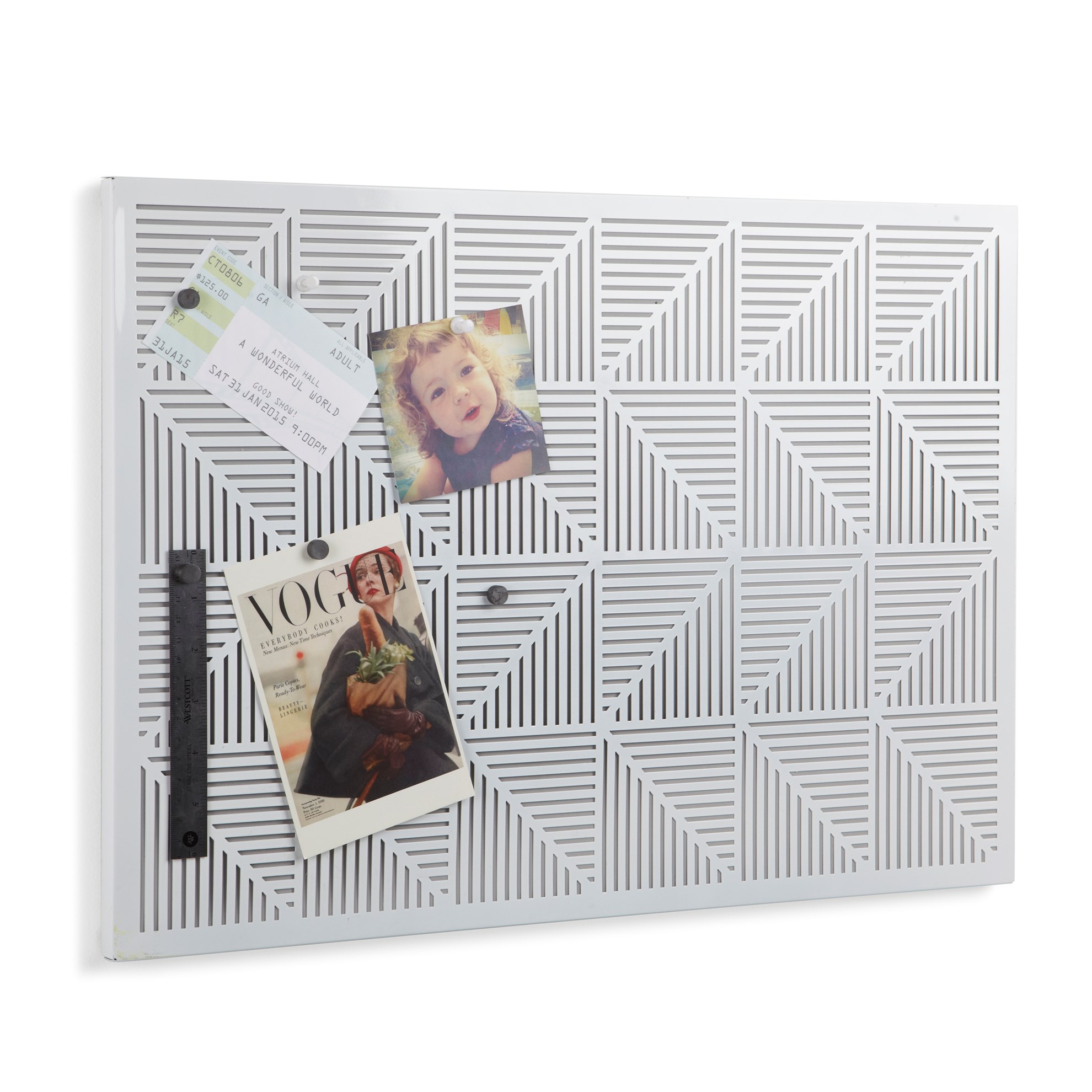 Perforovaná kovová tabule TRIGON+magnety_2