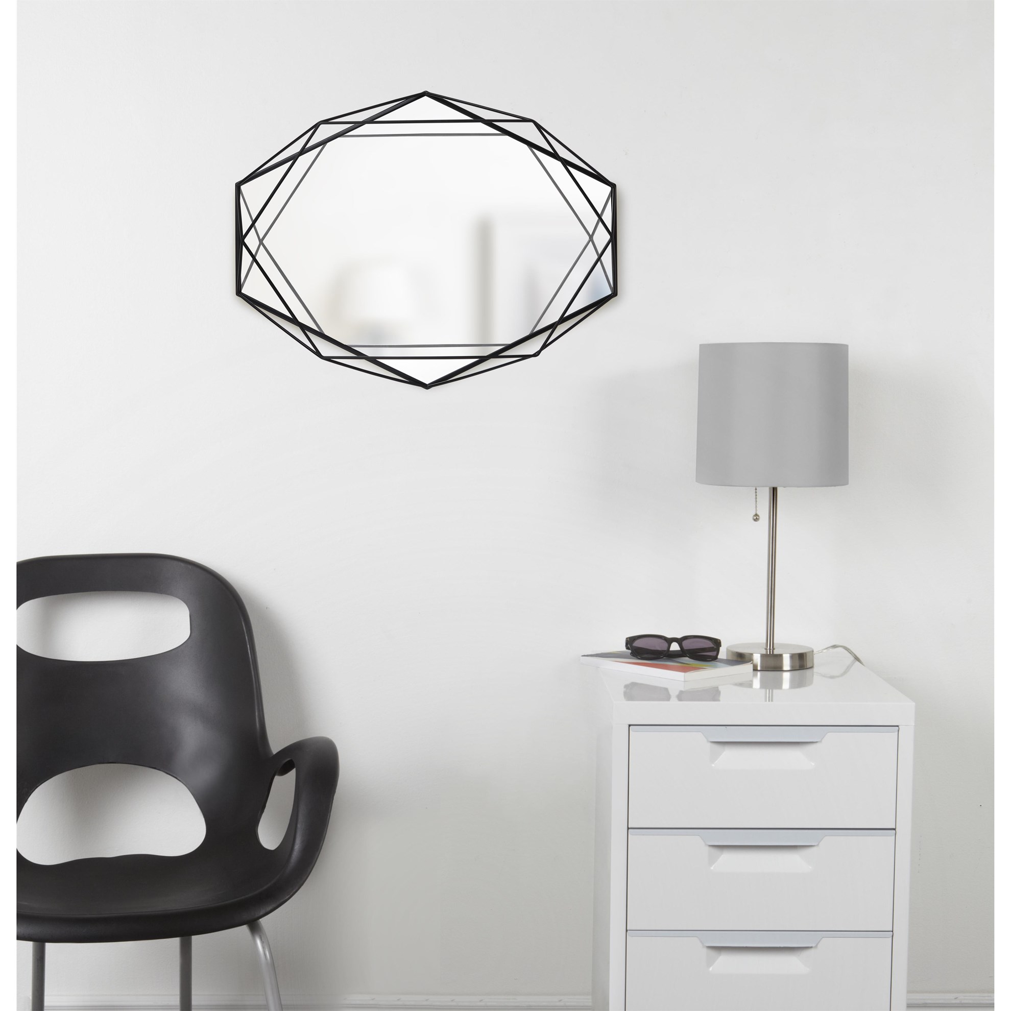 Zrcadlo PRISMA černé_0