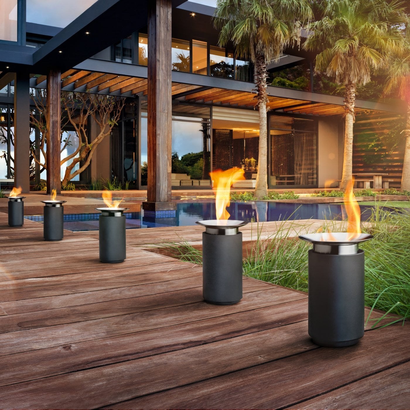 Obrázok z Vonkajší gélový svietnik LUNA+zhášadlo