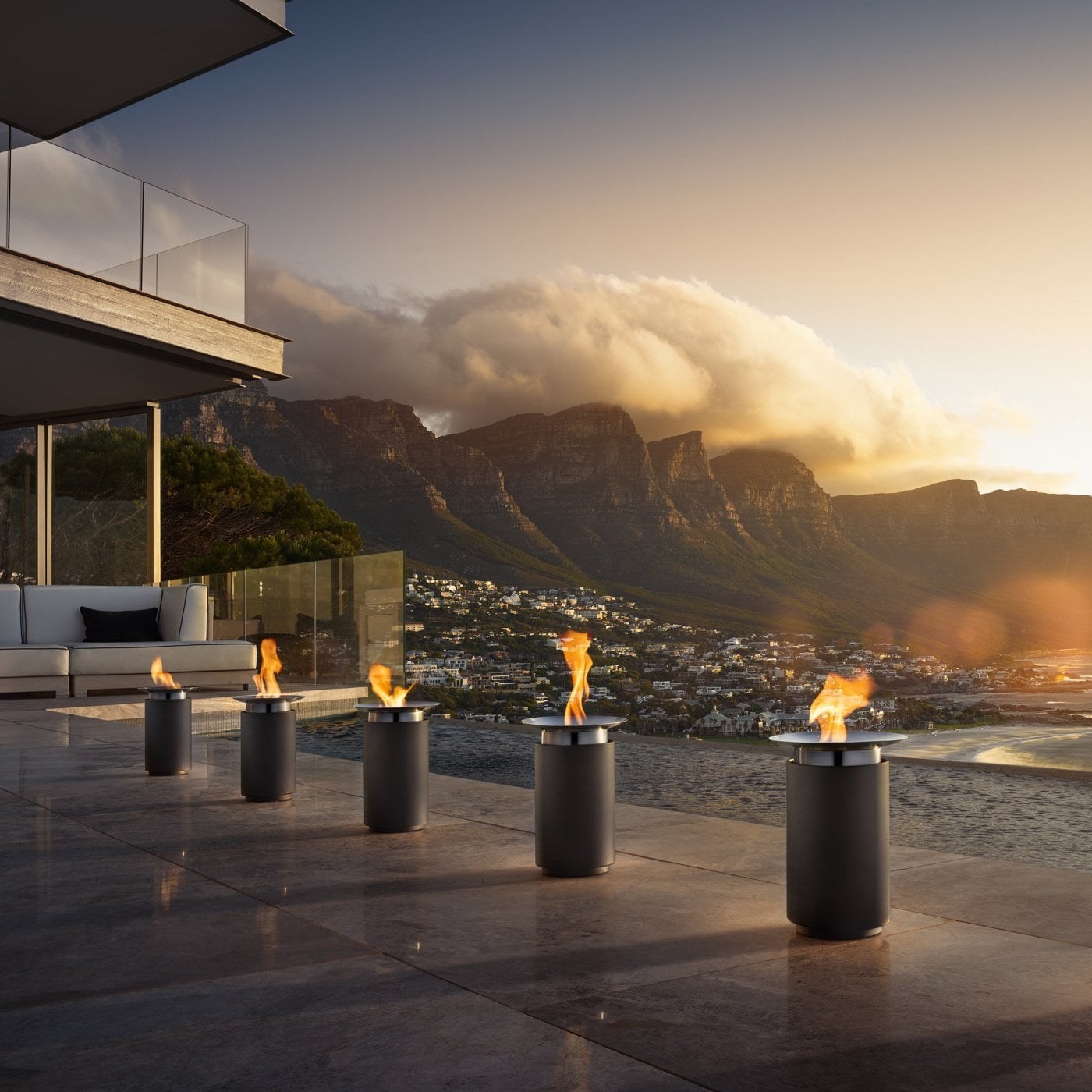 Obrázok z Vonkajší gélový svietnik LUNA+zhášadlo