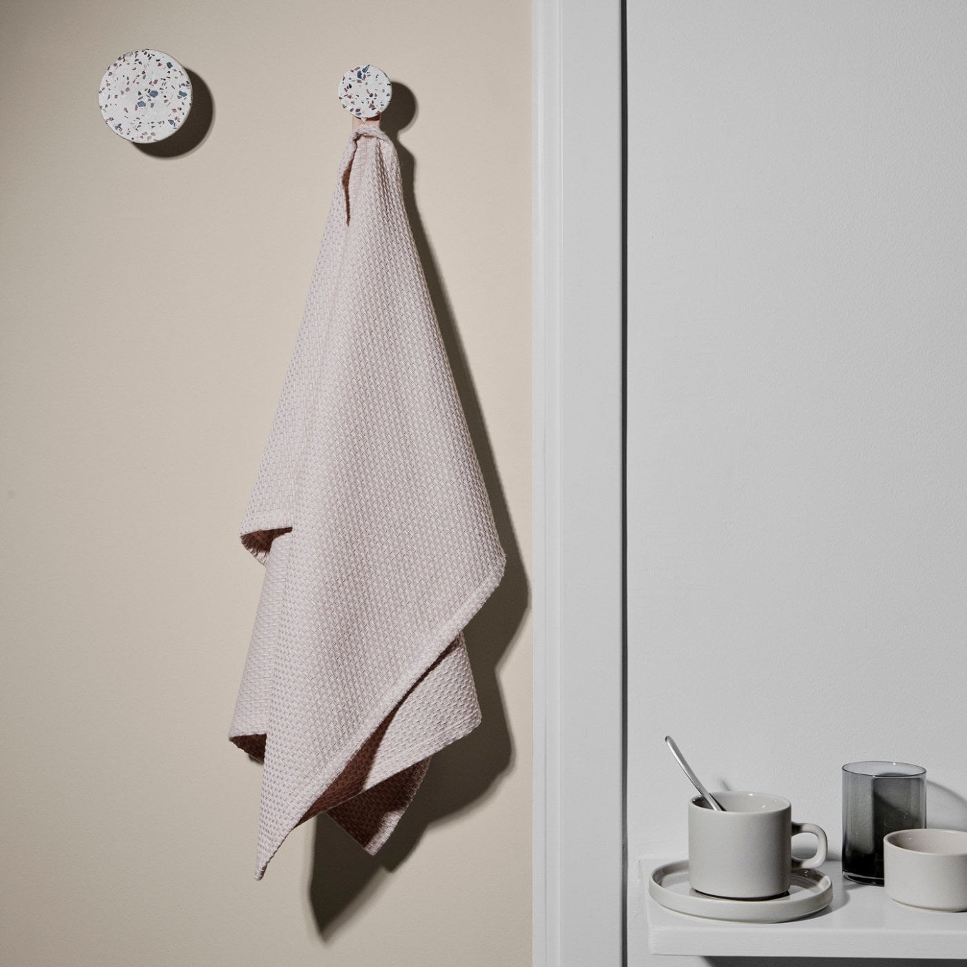 Obrázok z Háčiky na stenu PONTO SET/4ks mramor biely