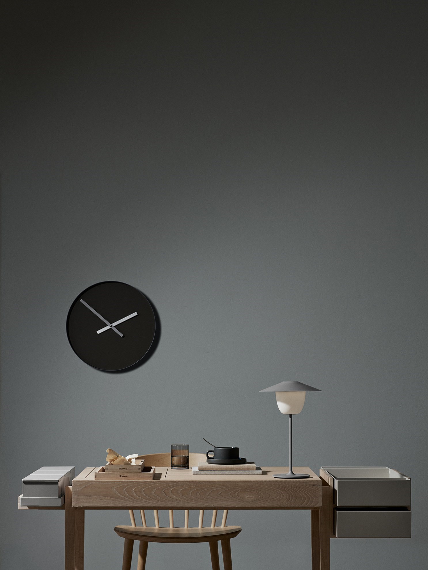 Obrázok z Nástenné hodiny RIM malé šedé