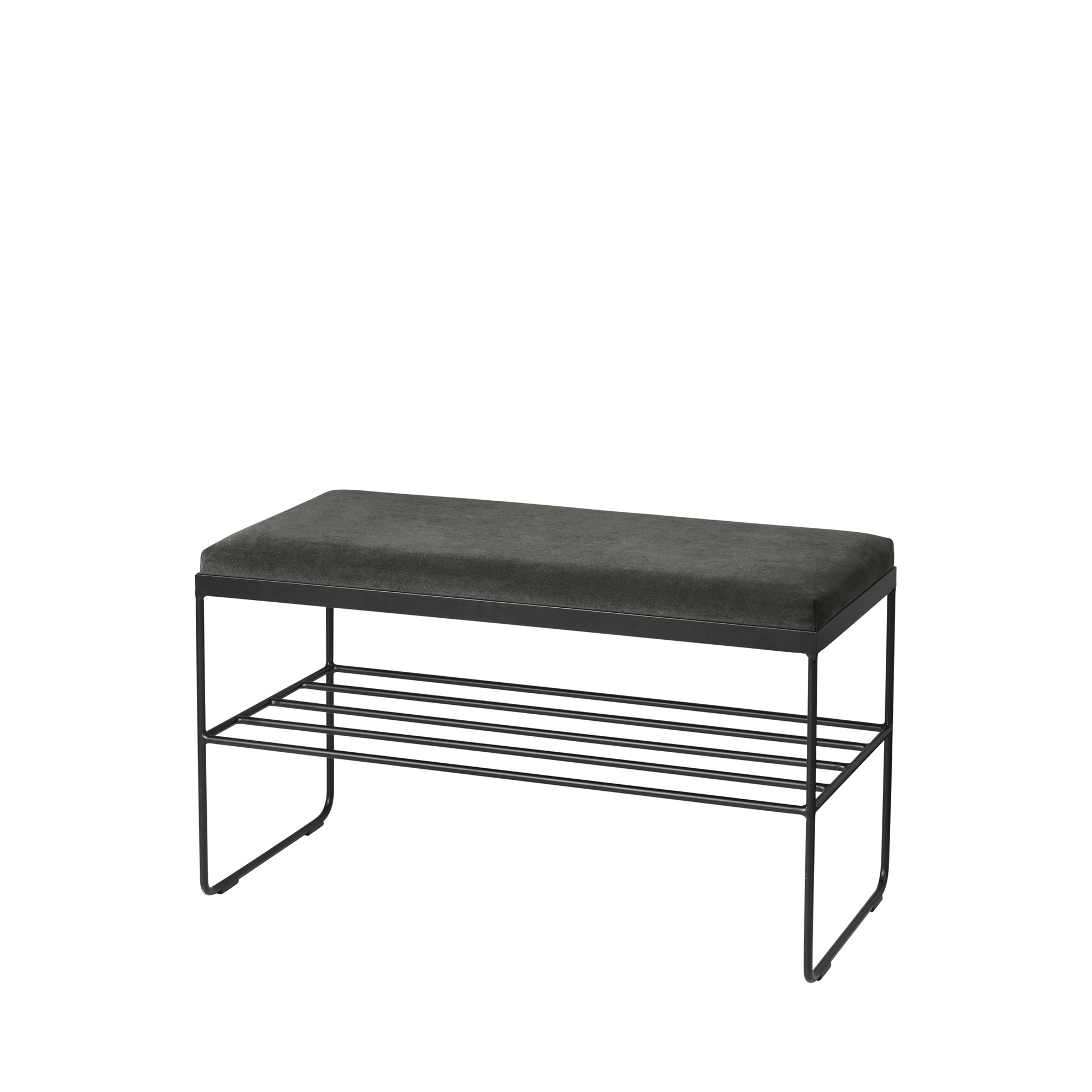 BENCH 'GORM' W SHELF  100% POLYESTER_0