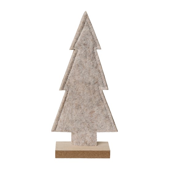 Vánoční strom z filcu šedý 20,5 cm_0