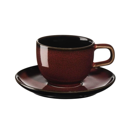 Šálek na espresso s podšálkem KOLIBRI 60 ml červený_1