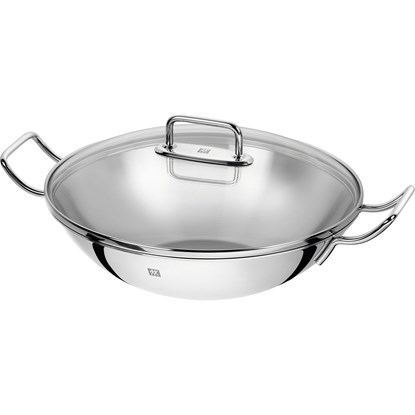 Pánev Wok 32 cm nerezová s poklicí_0