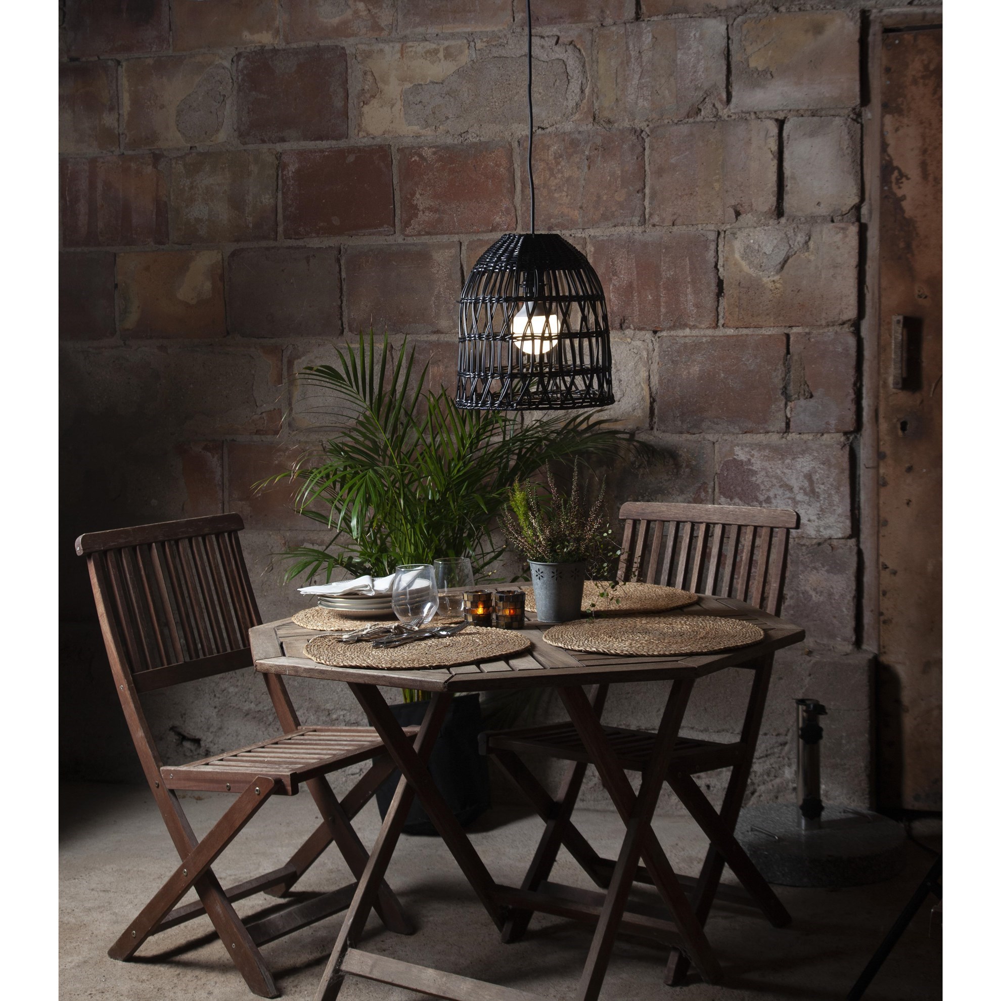 Obrázok z Tienidlo KNUTE V.50 cm čierne