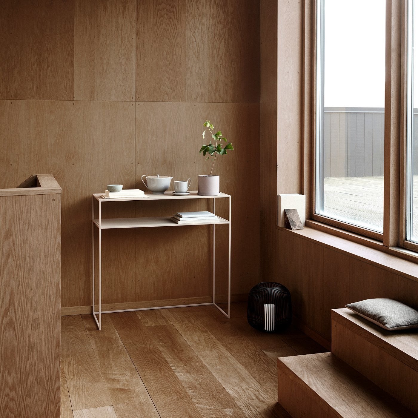 Obrázok z Stolík k stene FERA 80 cm béžový