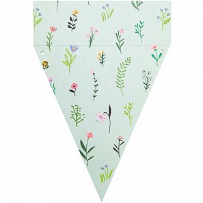 Papírová girlanda FLOWERS 15 vlajek_4