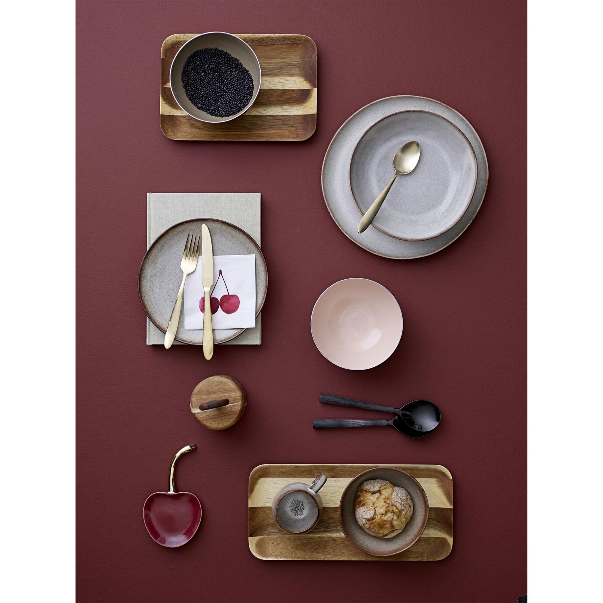 Talíř Sandrine 22 cm - šedý_1