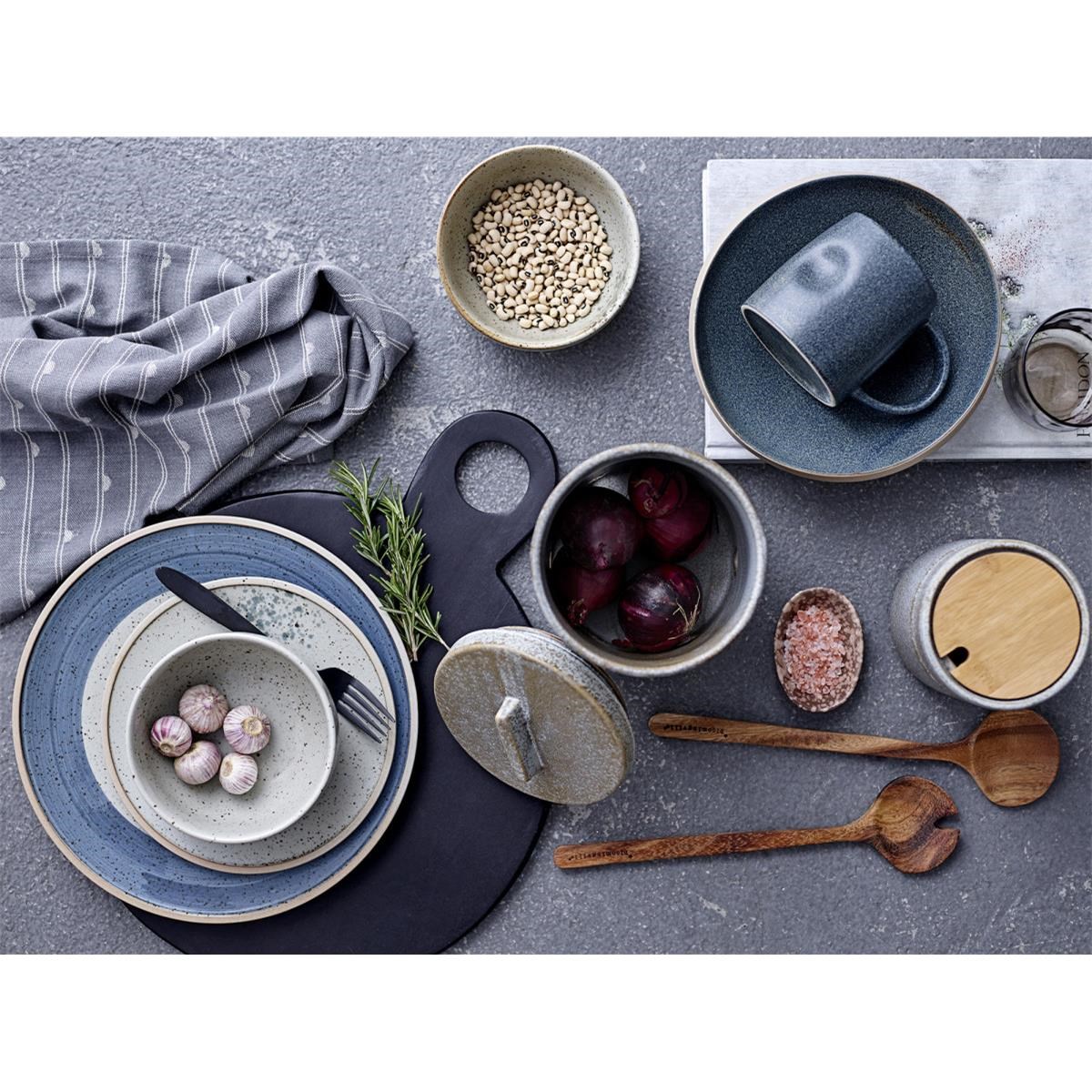 Servírovací podnos Okai kulatý 46 cm černý_1