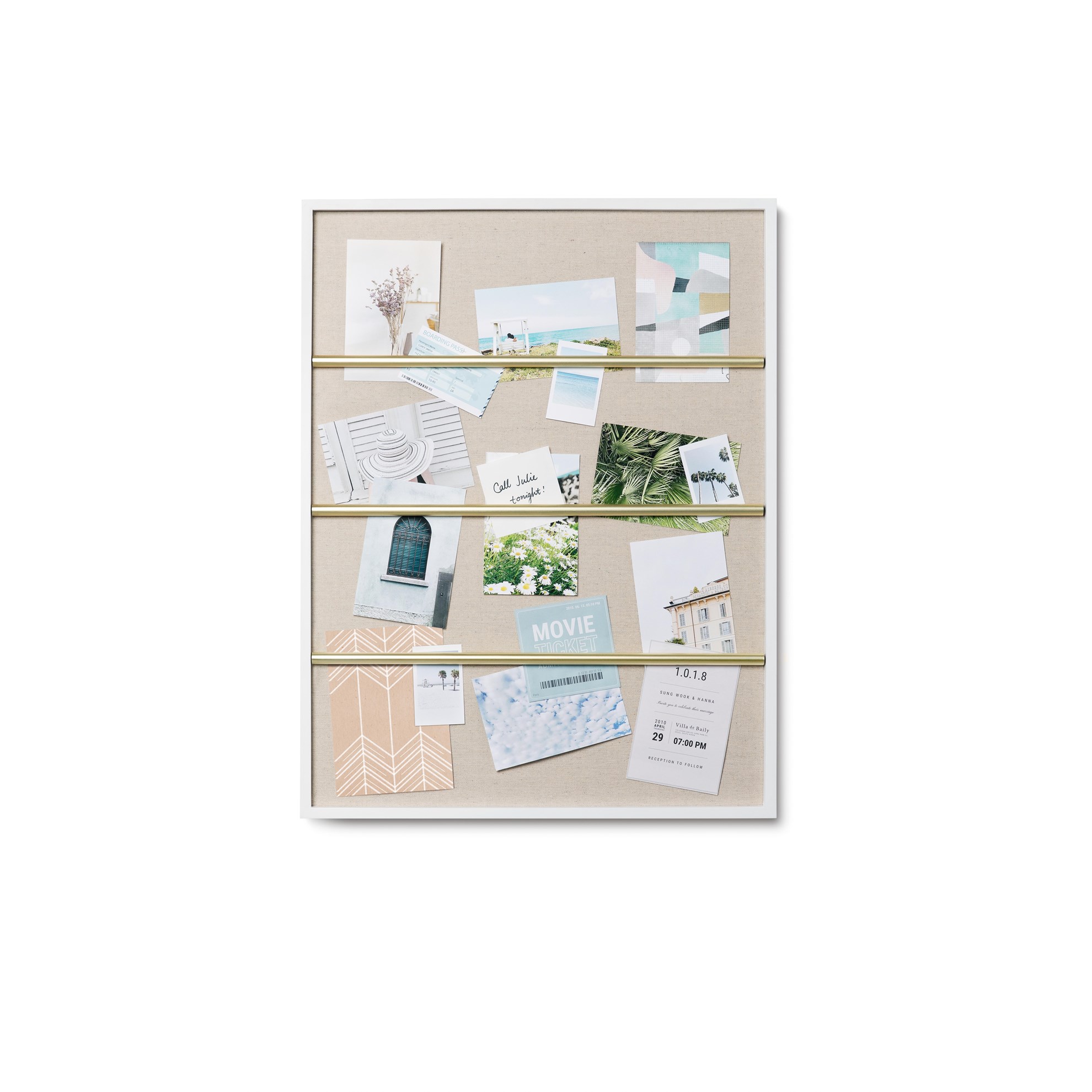 Nástěnný držák na fotografie TUCKER - bílý_6