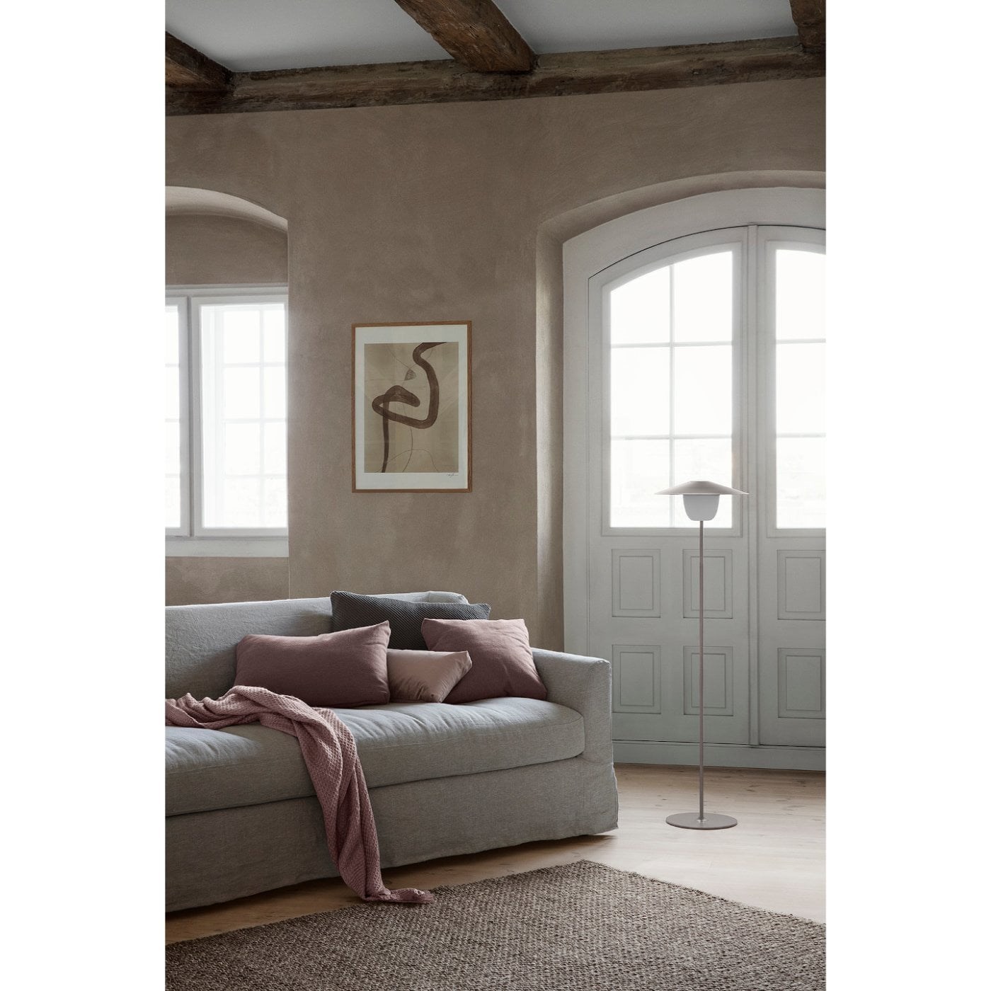 Obrázok z Prenosná LED lampa 120 cm šedá