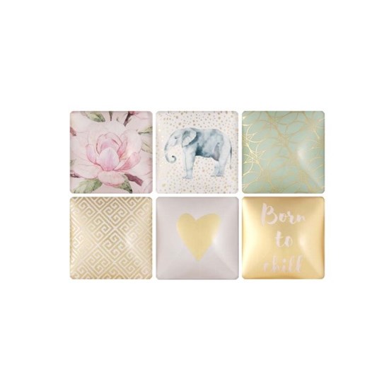 Skleněné magnety Finest Herz 6 druhů, /cena za kus/_0