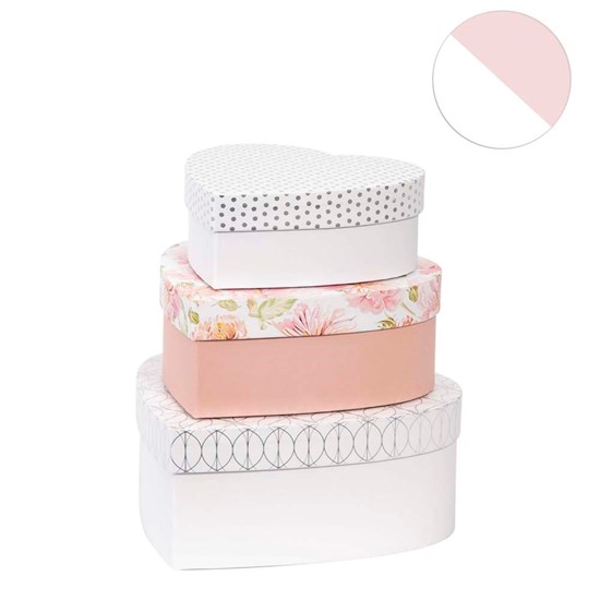 Kvalitní dárkové krabice HEART SET/3 vel._0