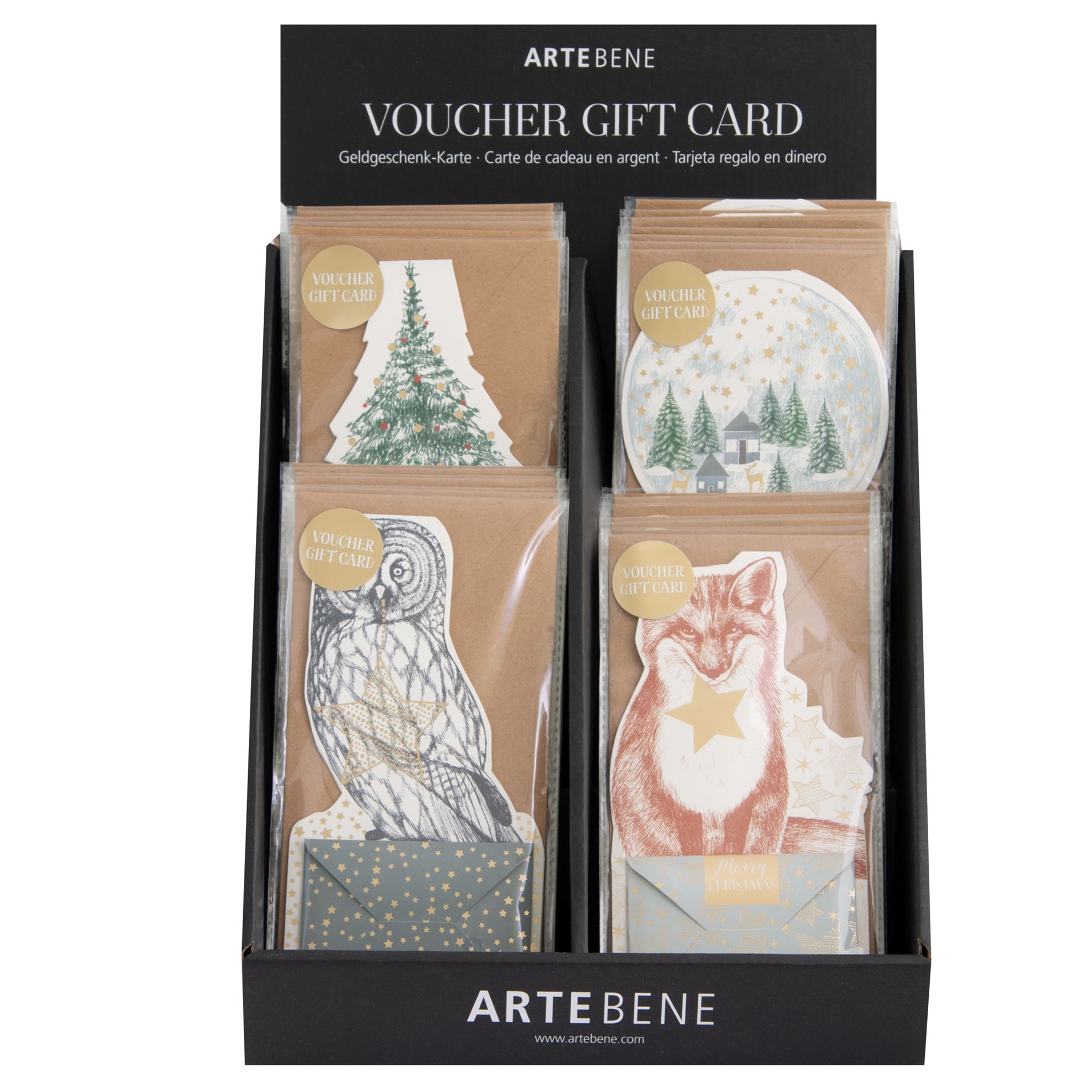 Dárková obálka display 23x11 cm 4dr. cena za kus_0