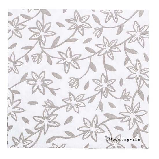 Papírové ubrousky s motivem květin - bal. 20 ks_0