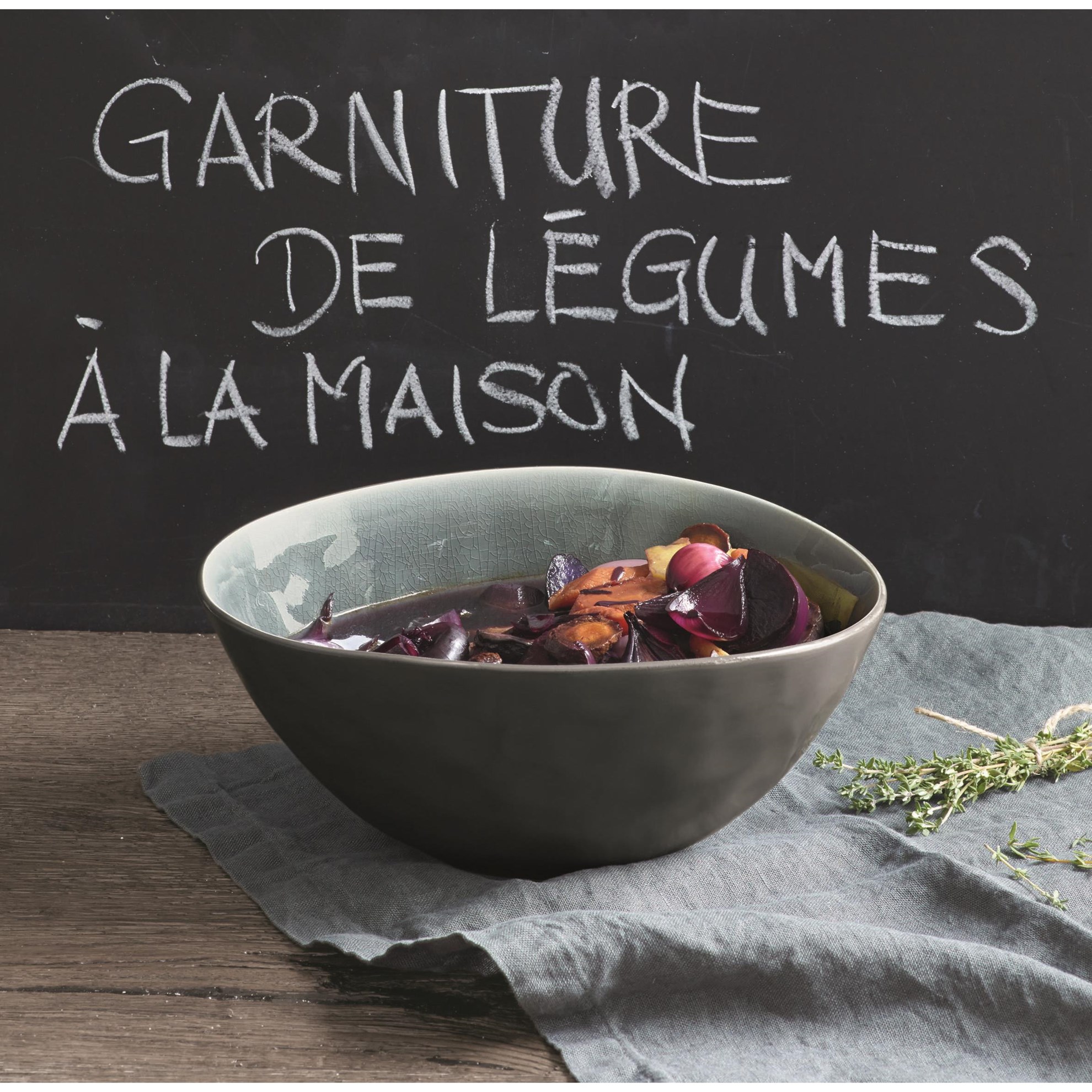 Mísa na salát 25 cm šedá_0