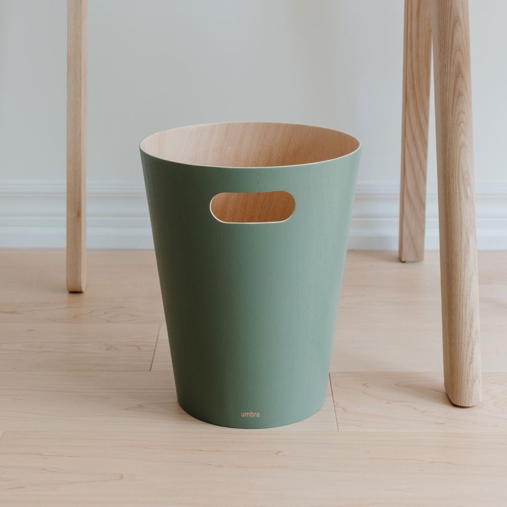 Obrázok z Odpadkový kôš WOODROW 28 cm zelený