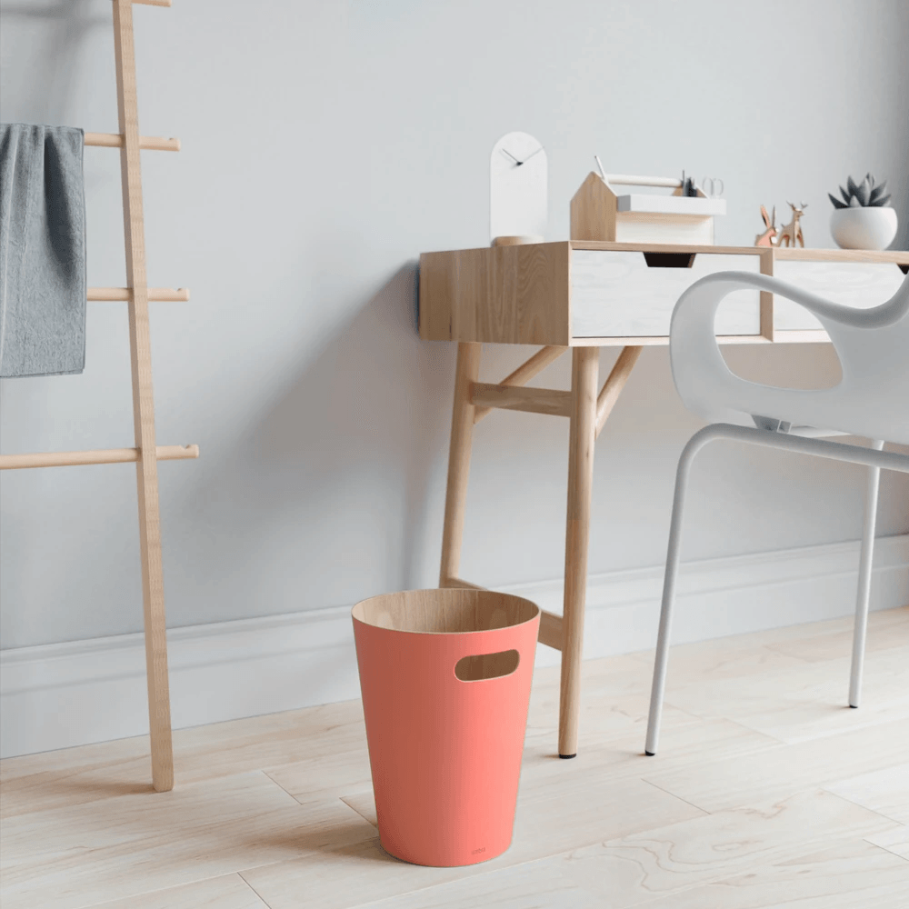 Odpadkový koš WOODROW 28 cm korálový_3