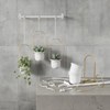 Květináče TRIFLORA SET/3ks bílá, mosazná_2