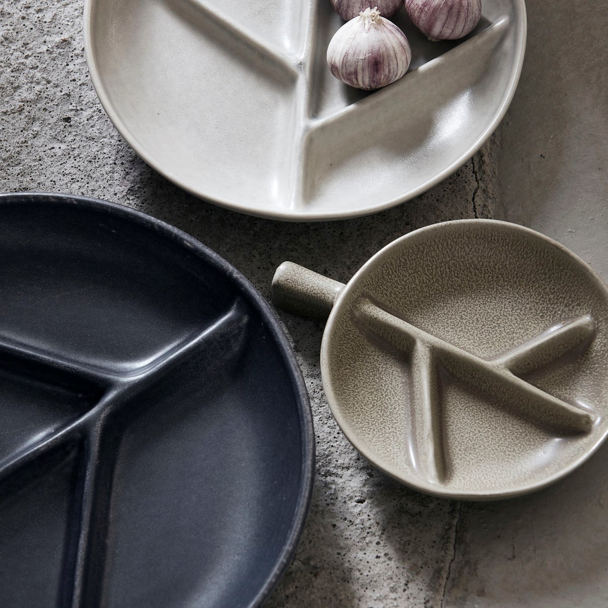 Talíř / miska BRANCH tm. Šedá_3