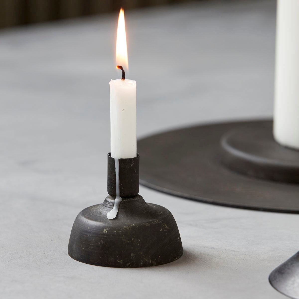 Kovový svícen RAPID černý_2