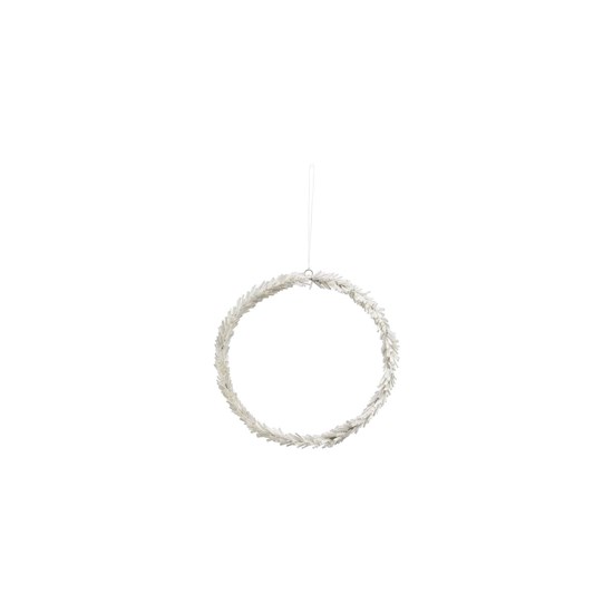 Věnec ze skleněných korálků CIRCLE P.20 cm stříbrný_0