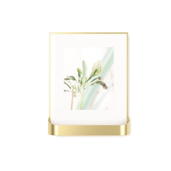 Fotorámeček s poličkou MATINEE mosazný_0