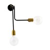 Lampa na stěnu Molecular Black/Brass_1