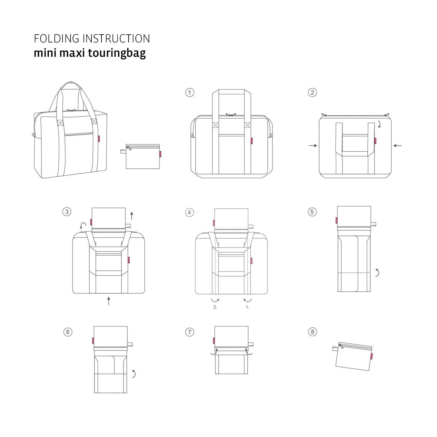 Skládací taška Mini Maxi Touringbag mixed dots_1