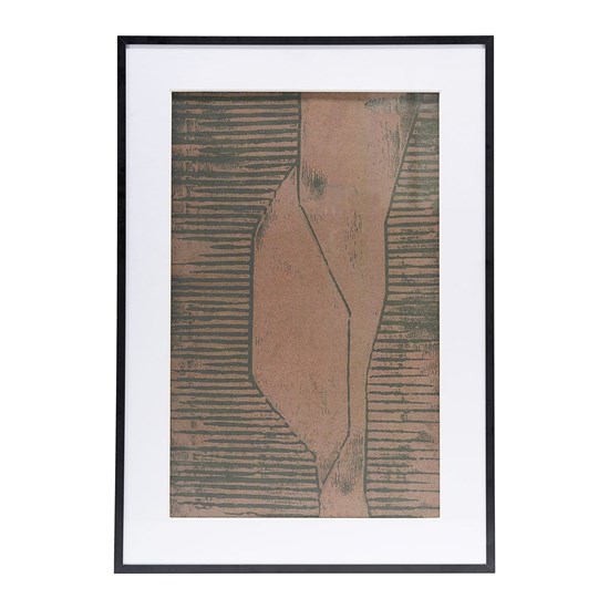 Obraz v rámu FIELDS červenohnědý_0