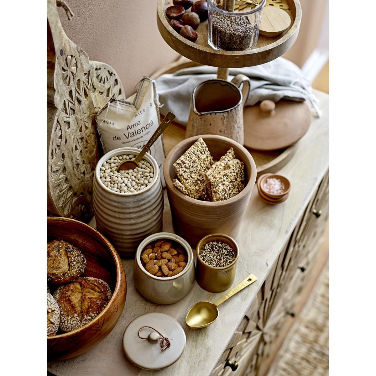 Skleněná dóza s plastovým víčkem Tessa 9xV.9 cm_2