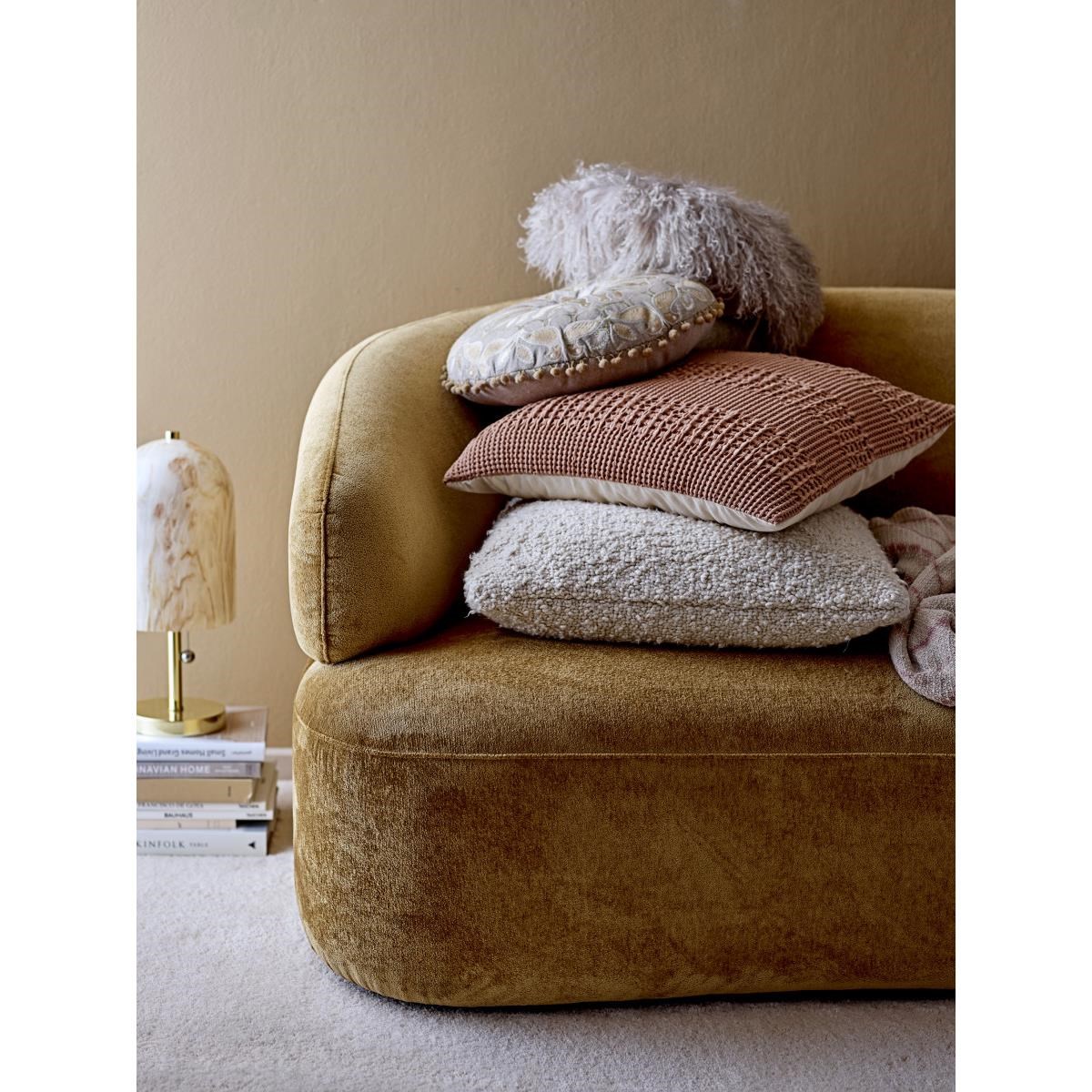 Pléd s třásněmi Frederika z recyklované bavlny 160x130 cm_2