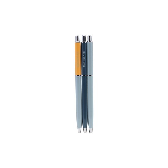 Kuličkové pero s černým ink. BALL SET/3 ks modré_0