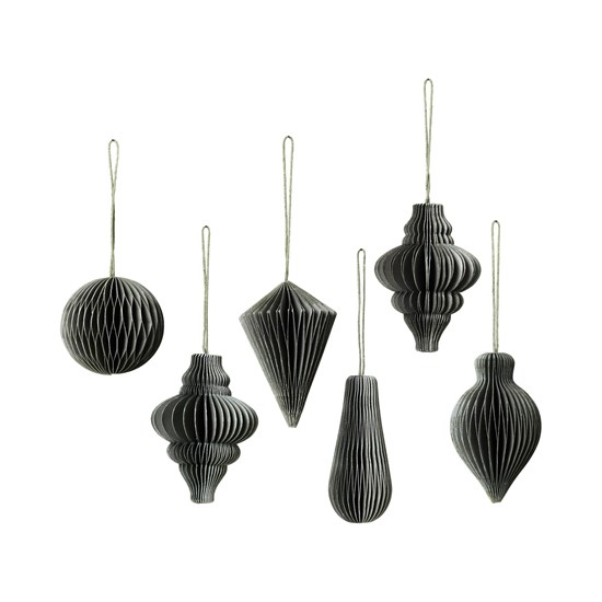 Dekorační papírové ozdoby - SET/6ks thyme_0