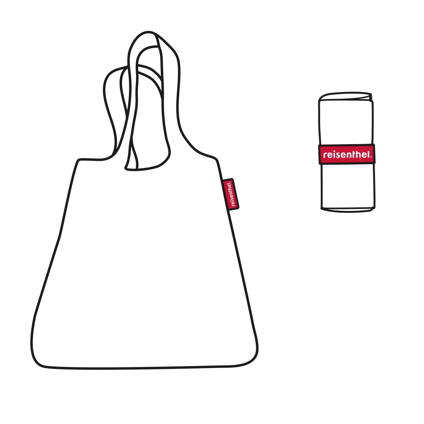 Obrázok z Skladacia taška Mini Maxi Shopper paisley ruby