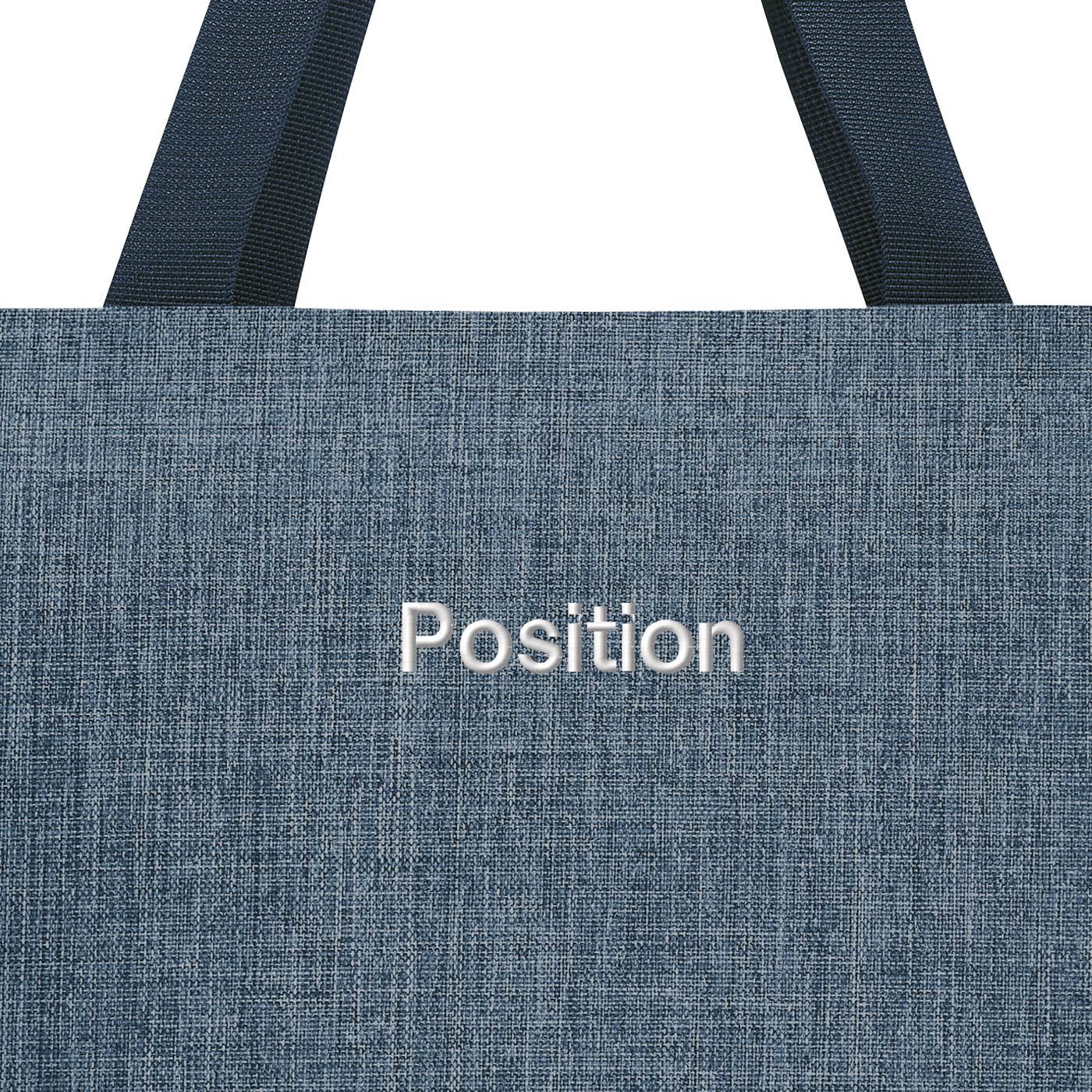 Taška přes rameno Shopper M twist blue_1