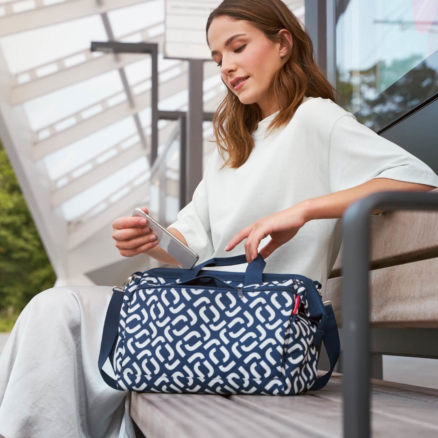 Cestovní taška Allrounder S pocket signature navy_0