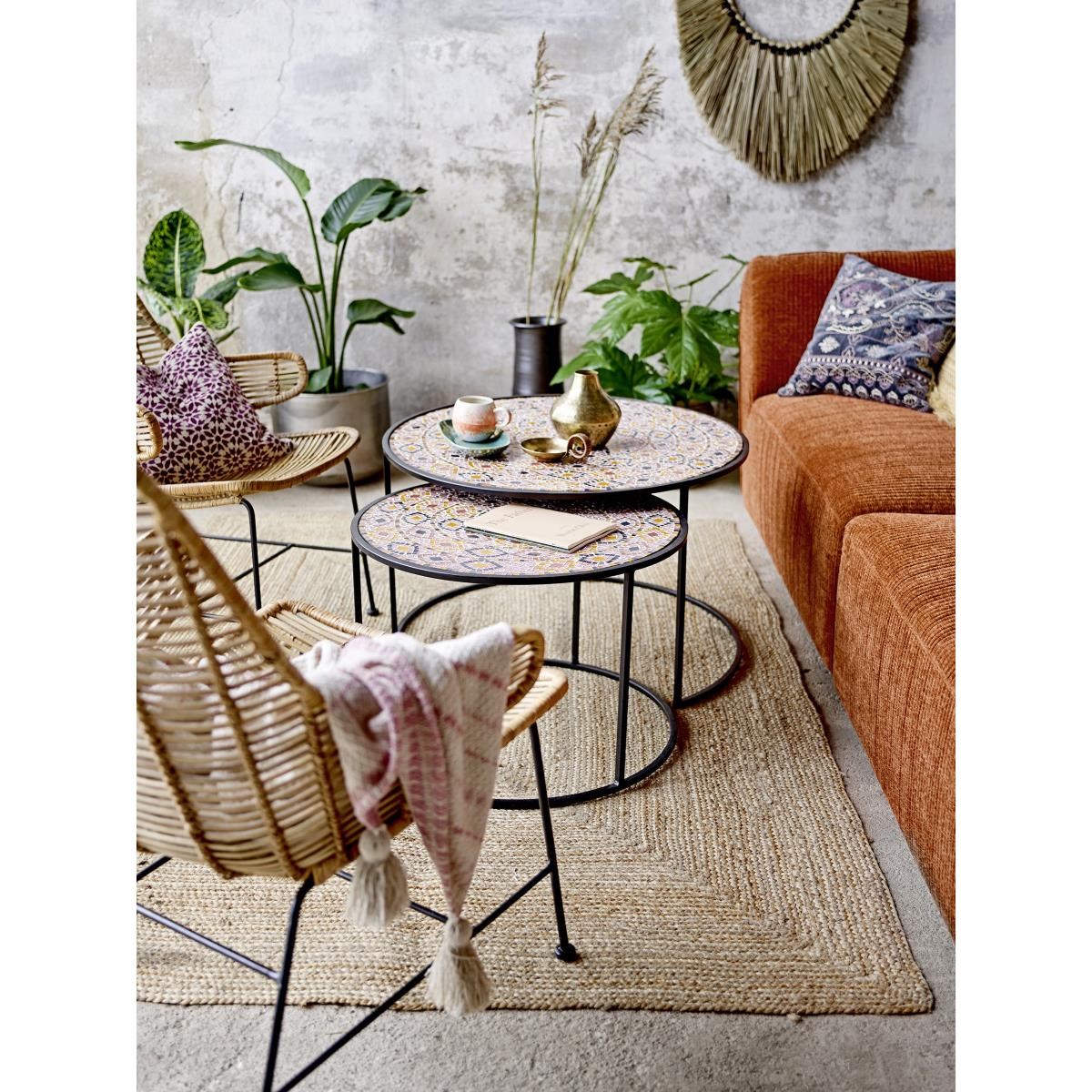 Pléd s třásněmi Frederika z recyklované bavlny 160x130 cm_4