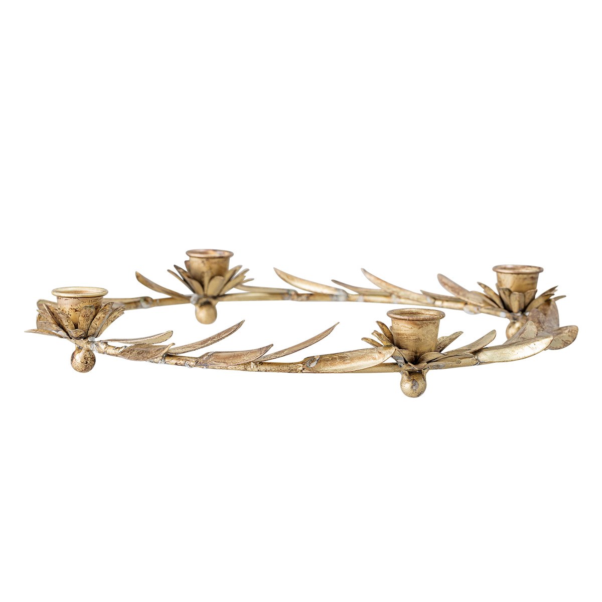 Kovový adventní svícen zlatý P.30xV.4,5 cm_0