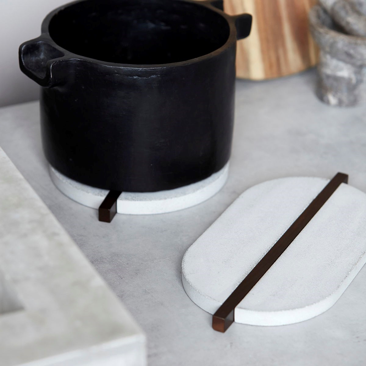 Podložka pod hrnec TRUVET 26x15 cm šedá_0