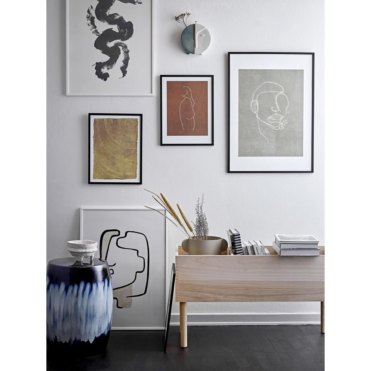 Kovová váza Irie béžovo šedá_1