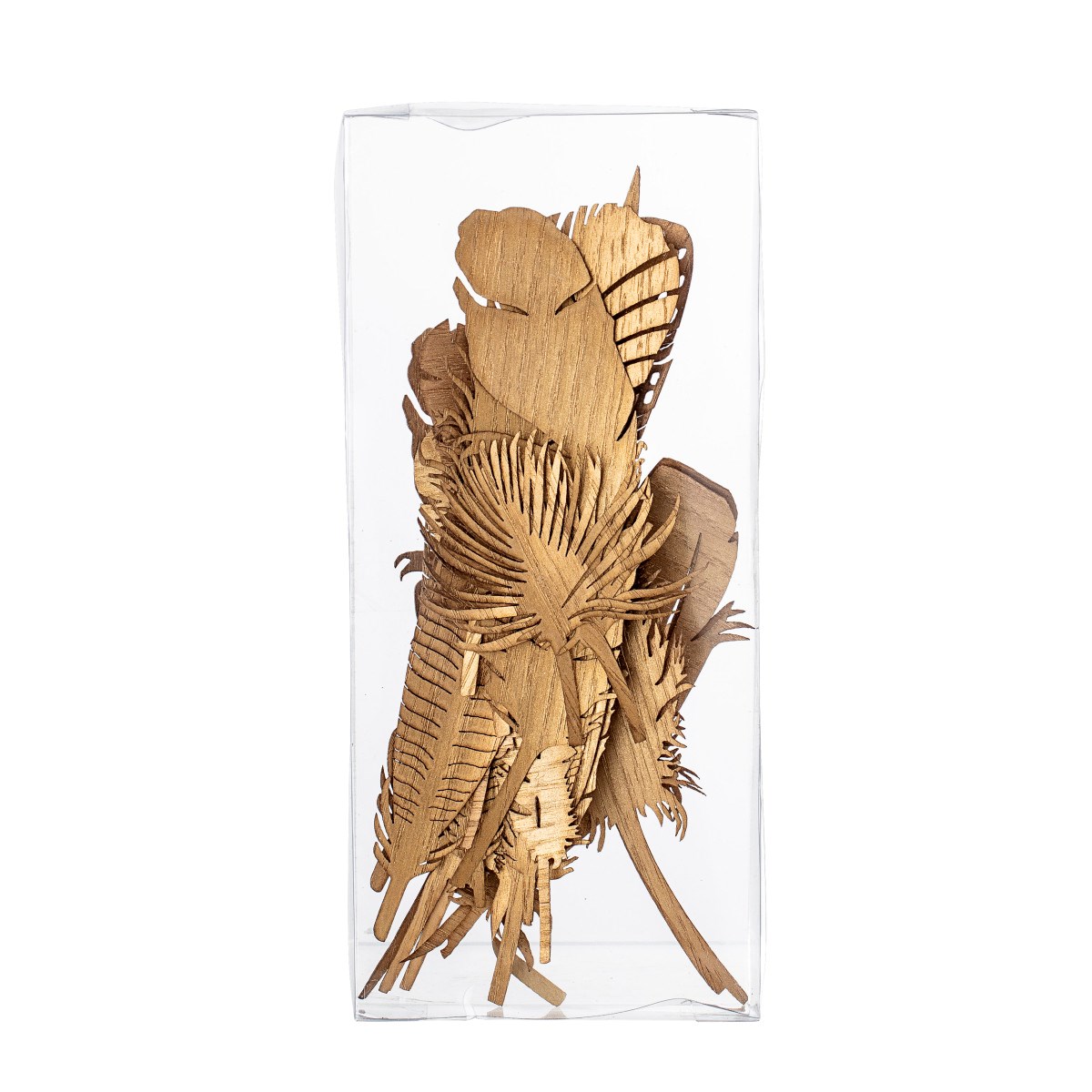 Dekorace pírka Feather SET/22ks zlatá_0